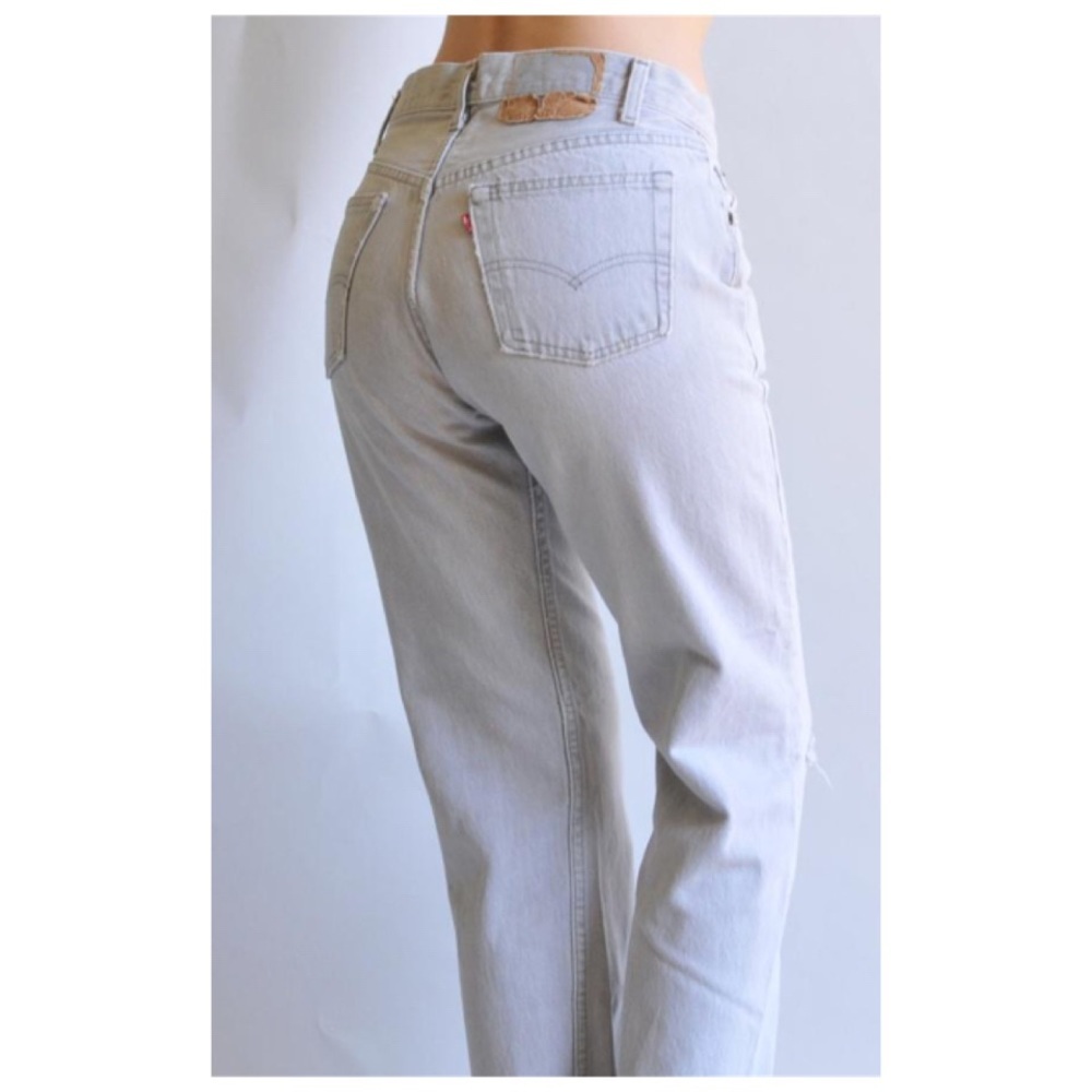 Levi’s Soft Washed Out Grey Engineering Boyfriend Jeans Sz 29